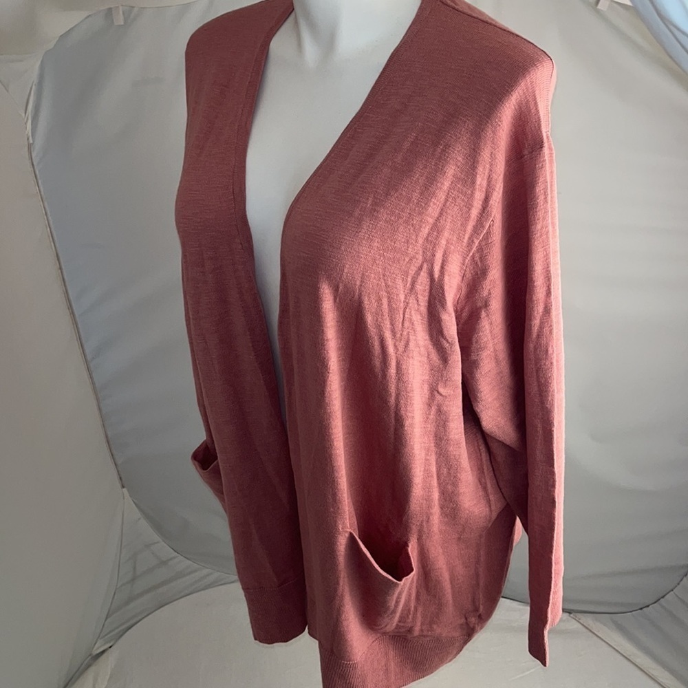 Madewell rose soft lightweight open cardigan 3x - Picture 3 of 10